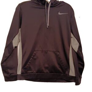 Nike Black and Gray Therma-Fit Hooded Size Medium
